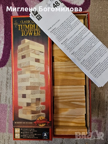 Настолна игра Tumblin Tower (Дженга), снимка 2 - Образователни игри - 54982553