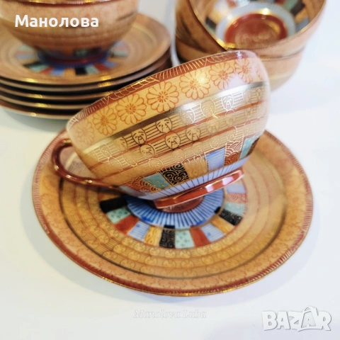 Японски порцеланов сервиз Thousand Faces., снимка 5 - Антикварни и старинни предмети - 54162157