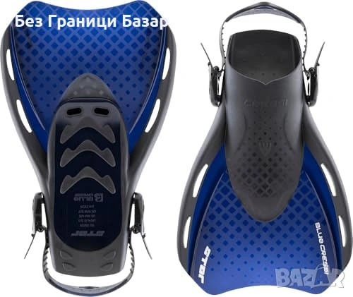 Нови Къси регулируеми плавници Cressi Star за плуване шнорхелинг гмуркане море плаж, снимка 2 - Водни спортове - 54637392