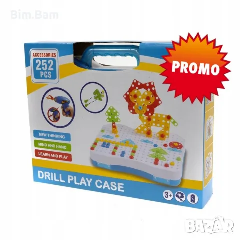 Творчески комплект с акумулаторна бормашина / DRILL PLAY CASE /PLAY CREATE 