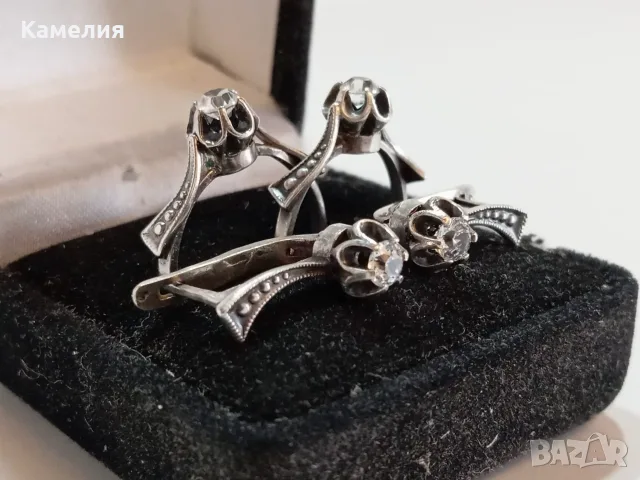 Руско сребро. Пръстен и обеци 