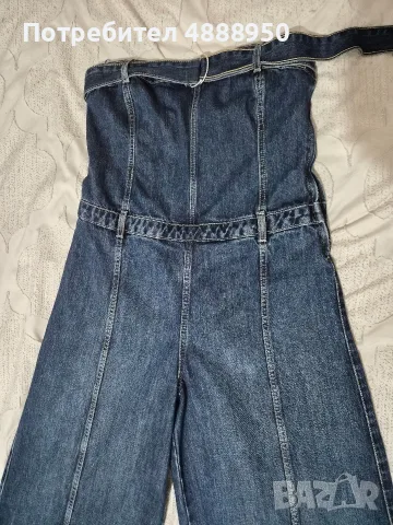 дънков гащеризон без презрамки ZARA, снимка 6 - Гащеризони - 55444995