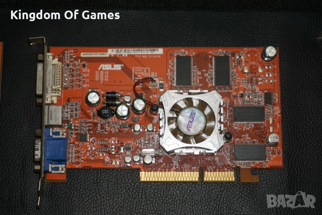 14 броя Тествани и Работещи Видео Карти AGP GeForce 256MB/Asus 256MB/Radeon 128MB/Gigabyte 64MB , снимка 3 - Видеокарти - 55087069