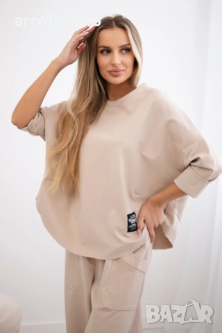 Дамски комплект Punto Milano зимен суичър + панталон, 7цвята , снимка 3 - Комплекти - 46781480