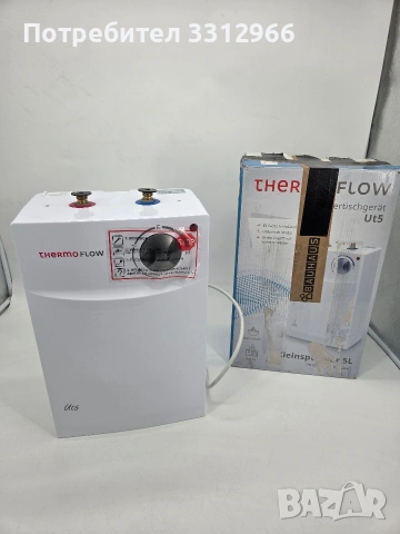 Чисто нов електрически бойлер за под мивка Thermoflow UT 5. 
