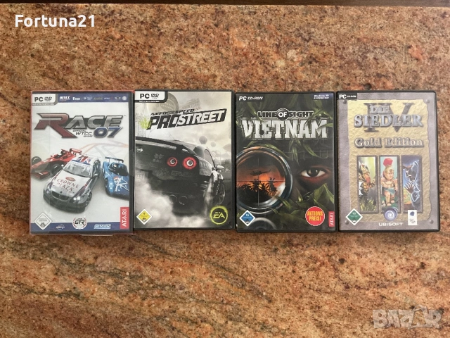 PC-DVD / PC-ROM 4 броя игри за компютър