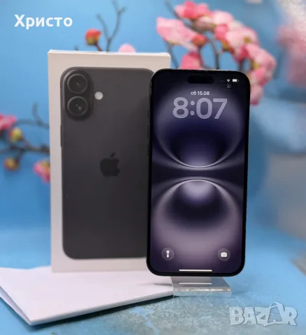ГАРАНЦИОНЕН!!! Apple iPhone 16 Plus, 128GB, 5G, Black