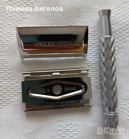 Ретро самобръсначка Gillette Tech 1945-1950г.Made in England. , снимка 4 - Антикварни и старинни предмети - 55083029