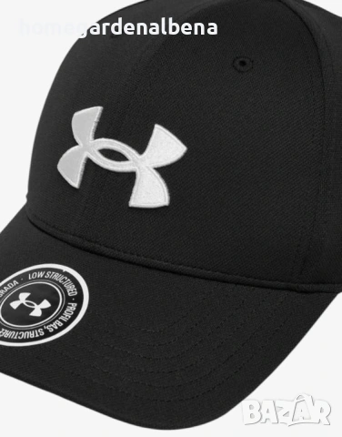 Under Armour Blitzing Low Adjustable Cap Black/White — Унисекс шапка с козирка Черно/Бяло, снимка 3 - Шапки - 54529764