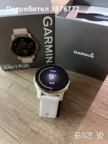 Дамски часовник GARMIN VENU 2 plus, 43mm, White, снимка 6 - Смарт часовници - 55327252