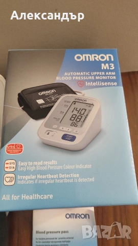 Апарат за кръвно налягане Omron M3, снимка 2 - Уреди за диагностика - 54692938