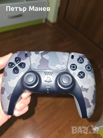 PS5 контролер цвят grey camo като нов!