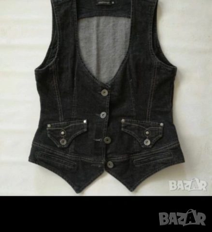 Дамско Елече DENIM, снимка 3 - Елеци - 24098770