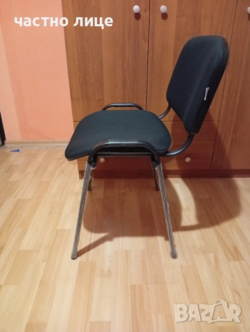 Чисто Нов посетителски стол черен., снимка 4 - Столове - 54347320