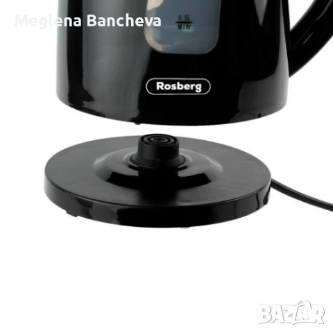 Електрическа кана Rosberg, 2200W, 1.7л., 2 ГОДИНИ ГАРАНЦИЯ, снимка 4 - Друга електроника - 54192394