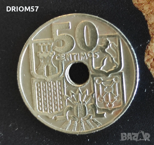 Монети Испания - 2 бр.› Франсиско Франко (1944-1949) , снимка 3 - Нумизматика и бонистика - 45933784