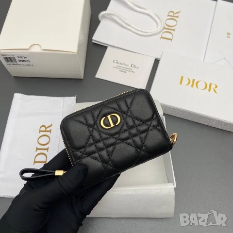 Christian Dior Caro Zipped Coin Wallet, снимка 7 - Портфейли, портмонета - 55417620