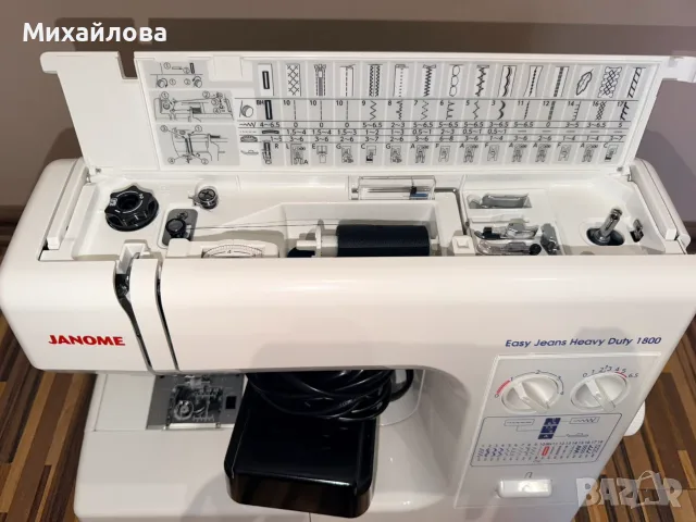 Шевна машина Janome Easy Jeans & Heavy Duty 1800, снимка 3 - Друга електроника - 55655891