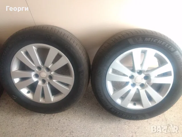 Джанти с гуми оригинални за Subaru Tribeca/Outback 18х8JJ OFF55,, снимка 2 - Гуми и джанти - 55570028