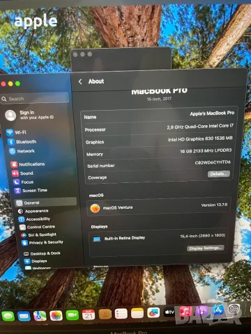 15,4" MacBook Pro A1707/2016-2017/-Дънни платки, снимка 4 - Лаптопи за работа - 55411254