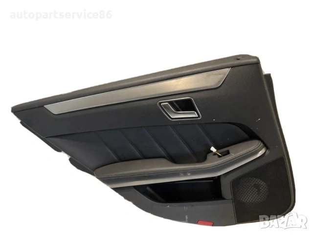 Вътрешна панелна врата за задна лява страна черна кожа за Mercedes W212 (2012) A2127301722