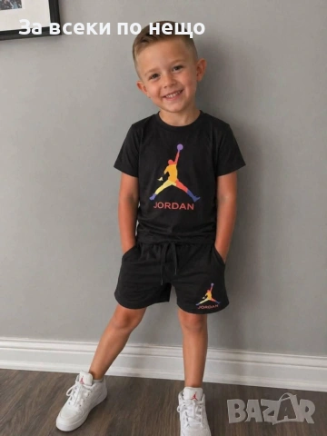 Nike Jordan Детски Къс Летен Комплект Найк Джордан Kод B476