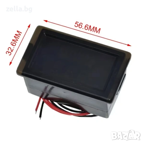 Индикатор за ниво на батерия 12V 24V 48V 60V 72V – LED волтметър с 8 сегмента за автомобил 10199, снимка 10 - Друга електроника - 54660766