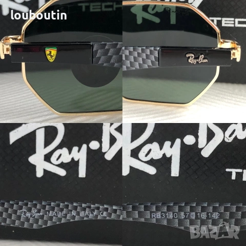 Ray Ban Ferrari 2 цвята мъжки слънчеви очила осмоъгълни с поляризация  дамски унисекс, снимка 6 - Слънчеви и диоптрични очила - 55149496