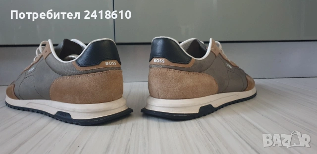 Hugo Boss Leather Sneakers Mens Size 44/28см ОРИГИНАЛ! Мъжки Кецове, снимка 11 - Кецове - 53736286