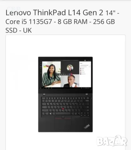 Лаптоп,, Lenovo ThinkPad,, L14, снимка 3 - Лаптопи за работа - 55358918