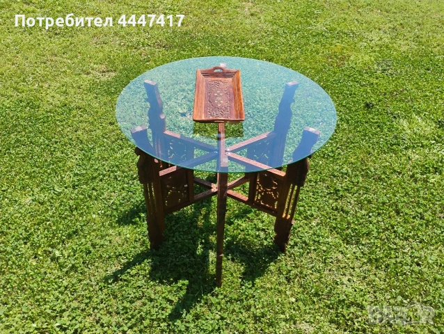 Стара Ориенталска масичка за чай, снимка 14 - Други - 54674890