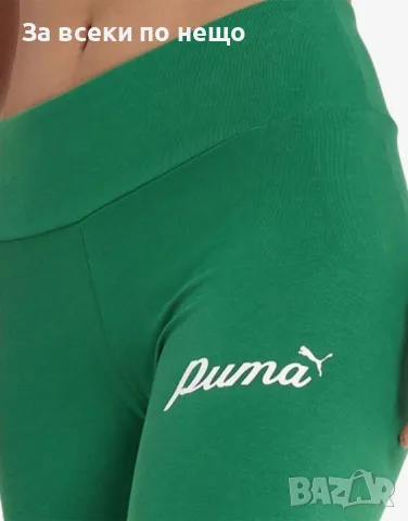 PUMA Essentials+ Blossom 7 Script Tights Green Зелен Къс Спортен Клин Код P2911, снимка 4 - Клинове - 55510207