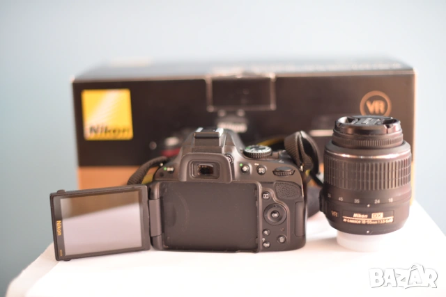 Nikon D5100+AF-S DX NIKKOR 18-55мм, снимка 4 - Фотоапарати - 54500287