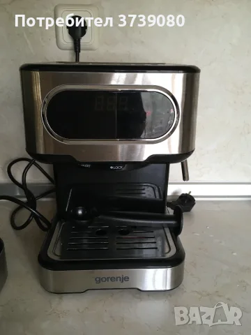 Gorenje ESCM15DBK manual espresso coffee maker кафемашина, снимка 3 - Кафемашини - 55667878