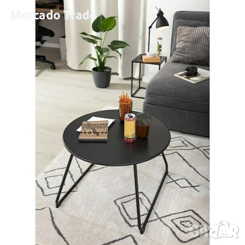 Декоративна масичка Mercado Trade, За градина, Тереса, Стомана, Антрацит , снимка 2 - Декорация за дома - 54107960