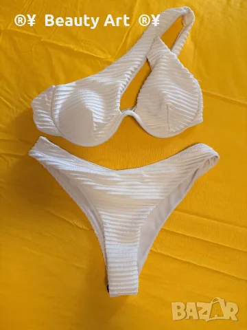 Бял бански , ХС / XS, снимка 6 - Бански костюми - 55657954