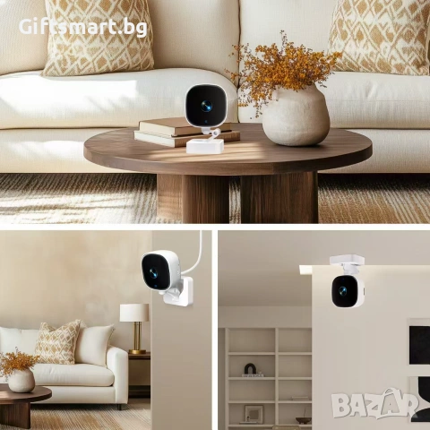 К7 Wi-Fi охранителна камера, 5x5x4 cm, 1080P Full HD, Нощно виждане, Двупосочно аудио, снимка 7 - Камери - 54986944