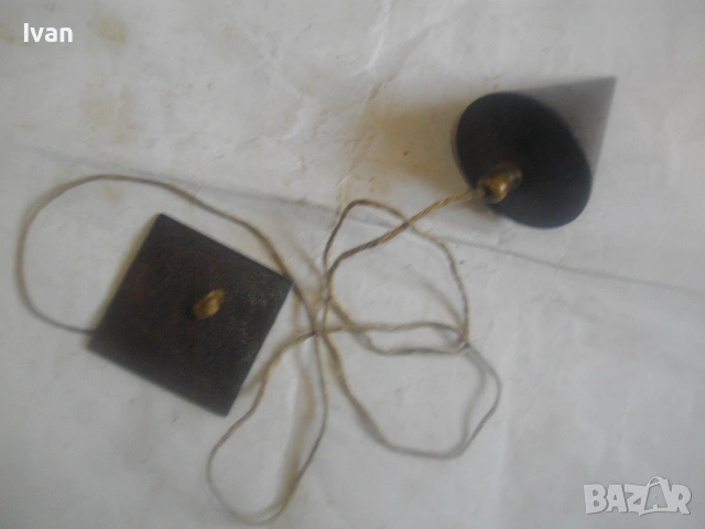 ОРИГИНАЛЕН МЕСИНГОВ СТРОИТЕЛЕН ГОЛЯМ ОТВЕС С КАНАП И ДЪРЖАЧ СТАРО КАЧЕСТВО НЕМСКИ ПРОФЕСИОНАЛЕН, снимка 12 - Други инструменти - 54196709