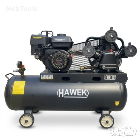 Бензинов компресор за въздух 100 литра 7.5Hp HAWEK