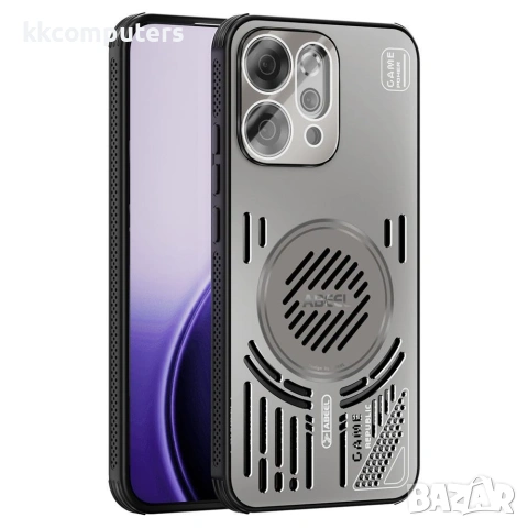 За Oppo Reno14 5G ABEEL Магнитен Калъф с Алуминиева Сплав, Охлаждане и Скрийн Протектор – 5 цвята, снимка 2 - Калъфи, кейсове - 54967282