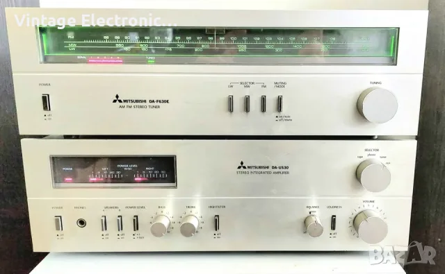 Усилвател Mitsubishi DA-U530 и тунер Mitsubishi DA-F630E., снимка 6 - Аудиосистеми - 55169464