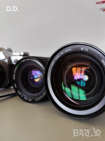Canon AE-1 с обективи, снимка 10 - Фотоапарати - 54534625
