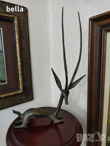 ЕКСКЛУЗИВНА БРОНЗОВА ПЛАСТИКА – АНТИЛОПА ОРИКС (40 см)
