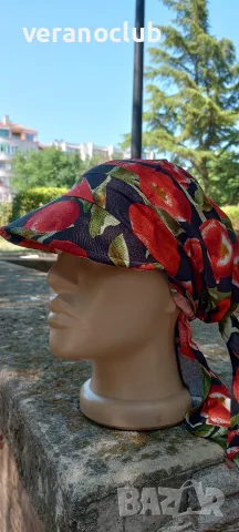 Дамска кърпа с козирка Цветна