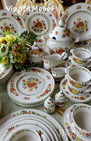 Огромен сервиз за хранене и кафе Villeroy & Boch Summer Day 