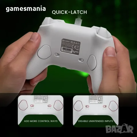 Контролери GameSir G7 SE White/ НОВИ/24 месеца гаранция, снимка 6 - Аксесоари - 55655003