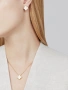 Van Cleef & Arpels VCA Gold Mother of Pearl Vintage Alhambra Clover Дамско Колие, снимка 11