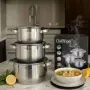 Cheffinger - комплект тенджери от неръждаема стомана – здравина, стил и готвене без компромис, снимка 1