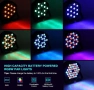 Акумулаторни RGB диско светлини Litake, комплект от 4 LED прожектора, безжчини сценични светлини, снимка 6