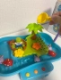 Музикална водна пързалка с рибки и части на конструктор, водна маса, игра, снимка 11